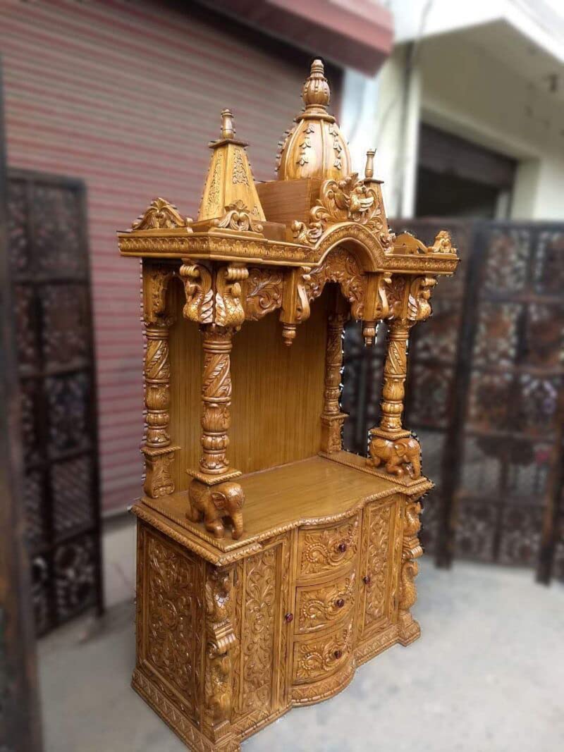 Buy Pooja Mandir Wooden Temple Pooja Temple/Pooja Mandir