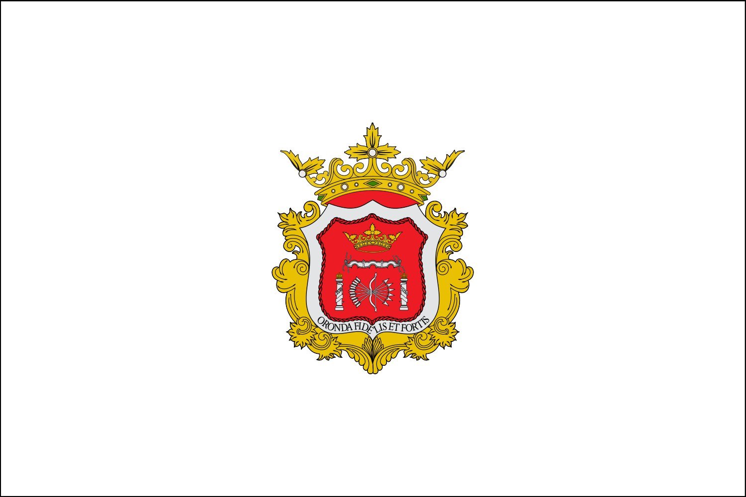 Drapeau paysage de Ronda grand pavillon pour mât de jardin et balcon