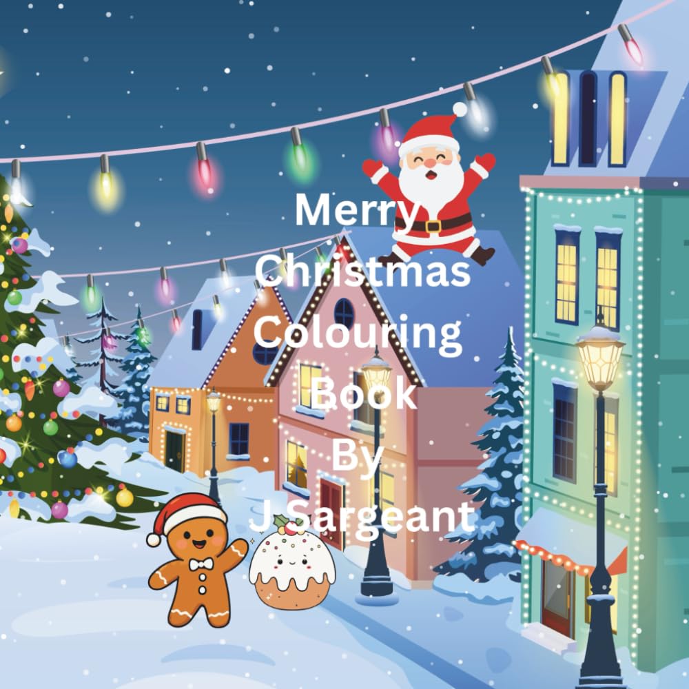 Merry christmas colouring book