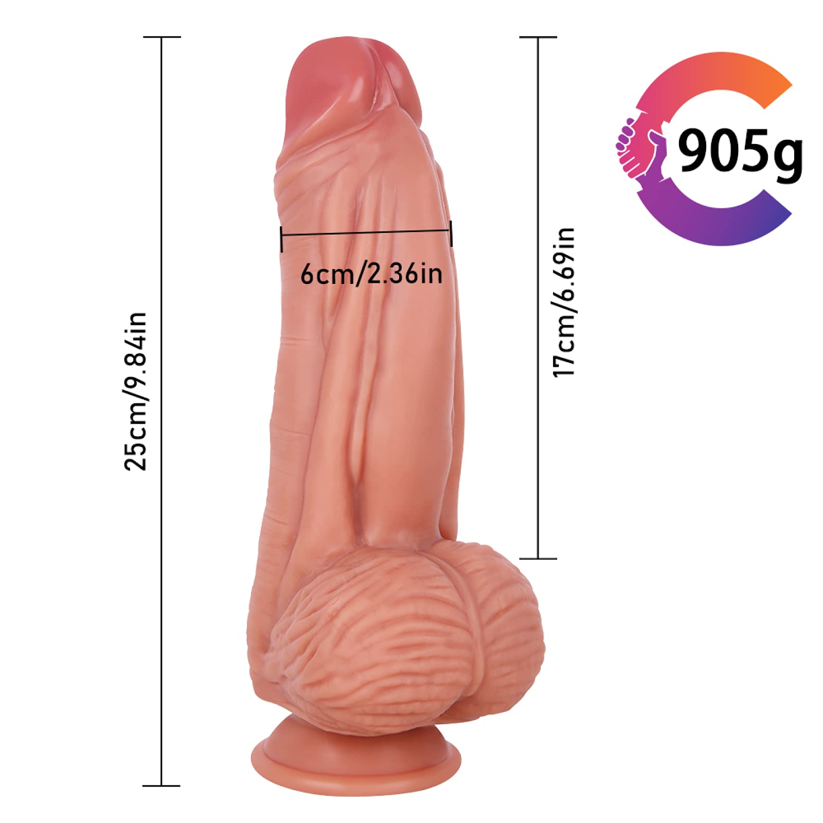 Śëx-Toy ḊìḷDø Uomo Vibrante Donne Realistico Gĩøcattøli Śësšuali Strumento Al Tatto Squisito Lunghezza, Ideale, Enorme