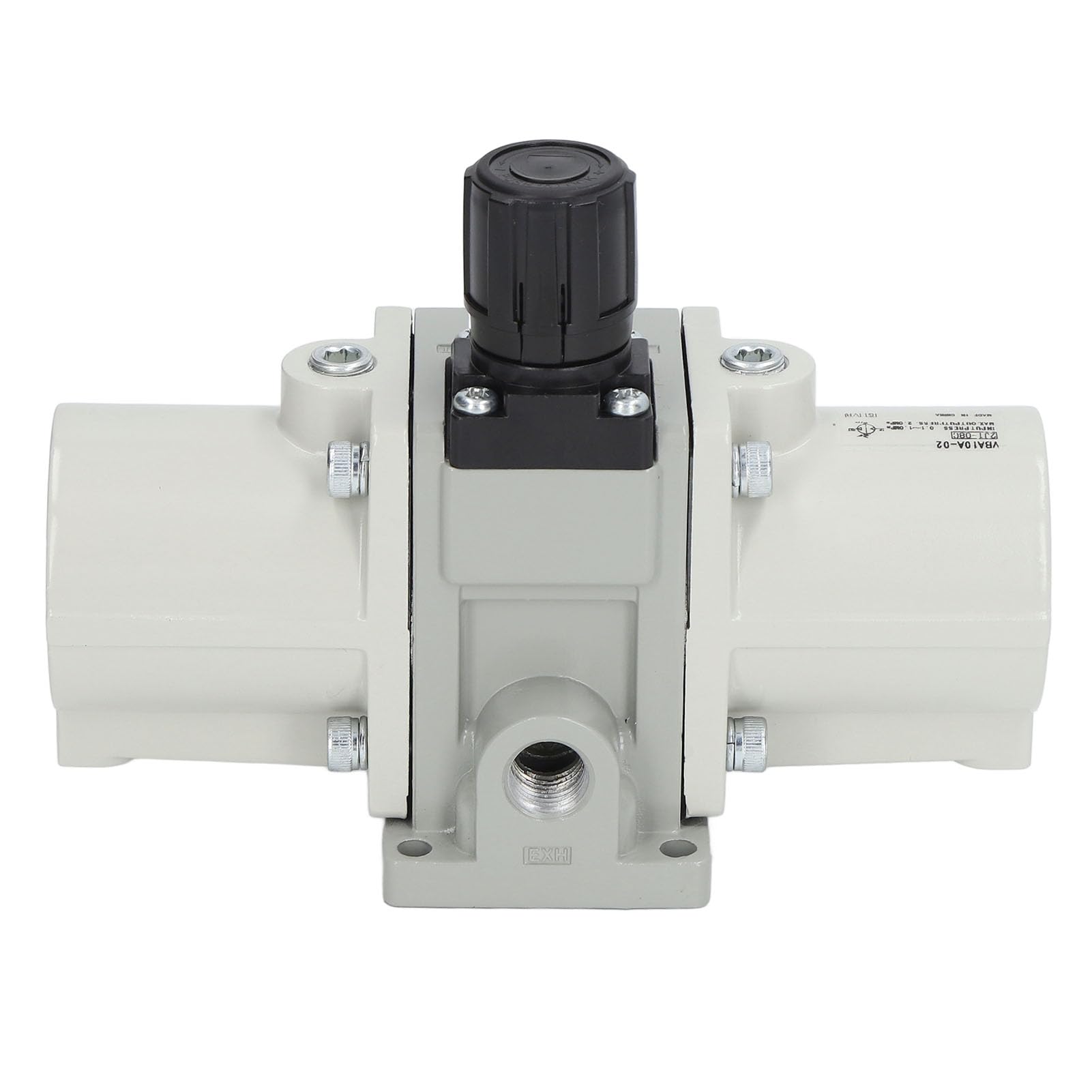 Valvola di Sovralimentazione Pneumatica con Manometro e Silenziatore Valvola di Aumento della Pressione 'aria Compressa Tipo Accessori Professionali