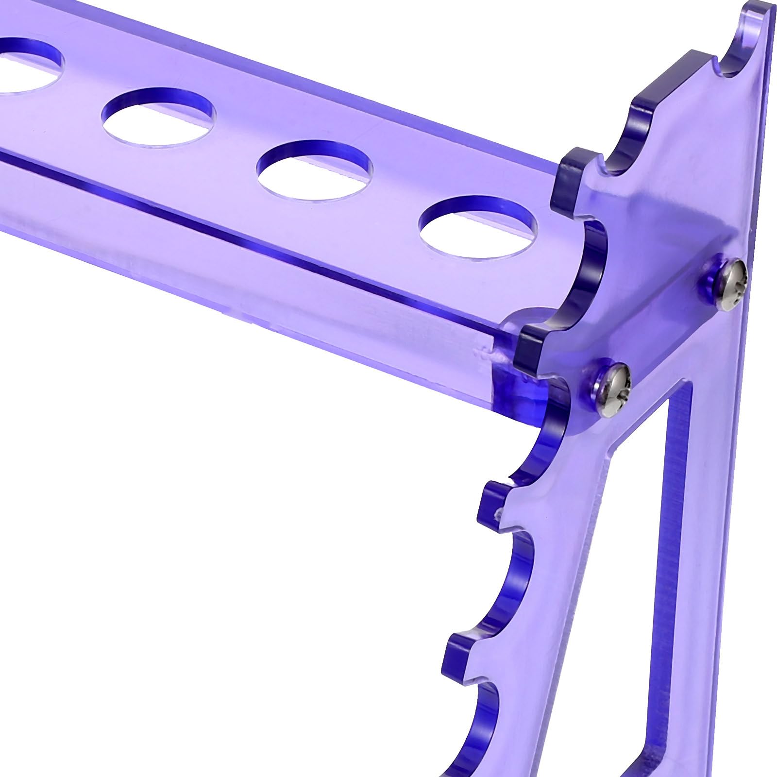 Support de Pipette en Ps Pourpre Détachable, Support T Incliné | Nettoyage Facile, Rack de Stockage pour Laboratoire, Accessoire pour Expérience, Usage Multi-pipettes