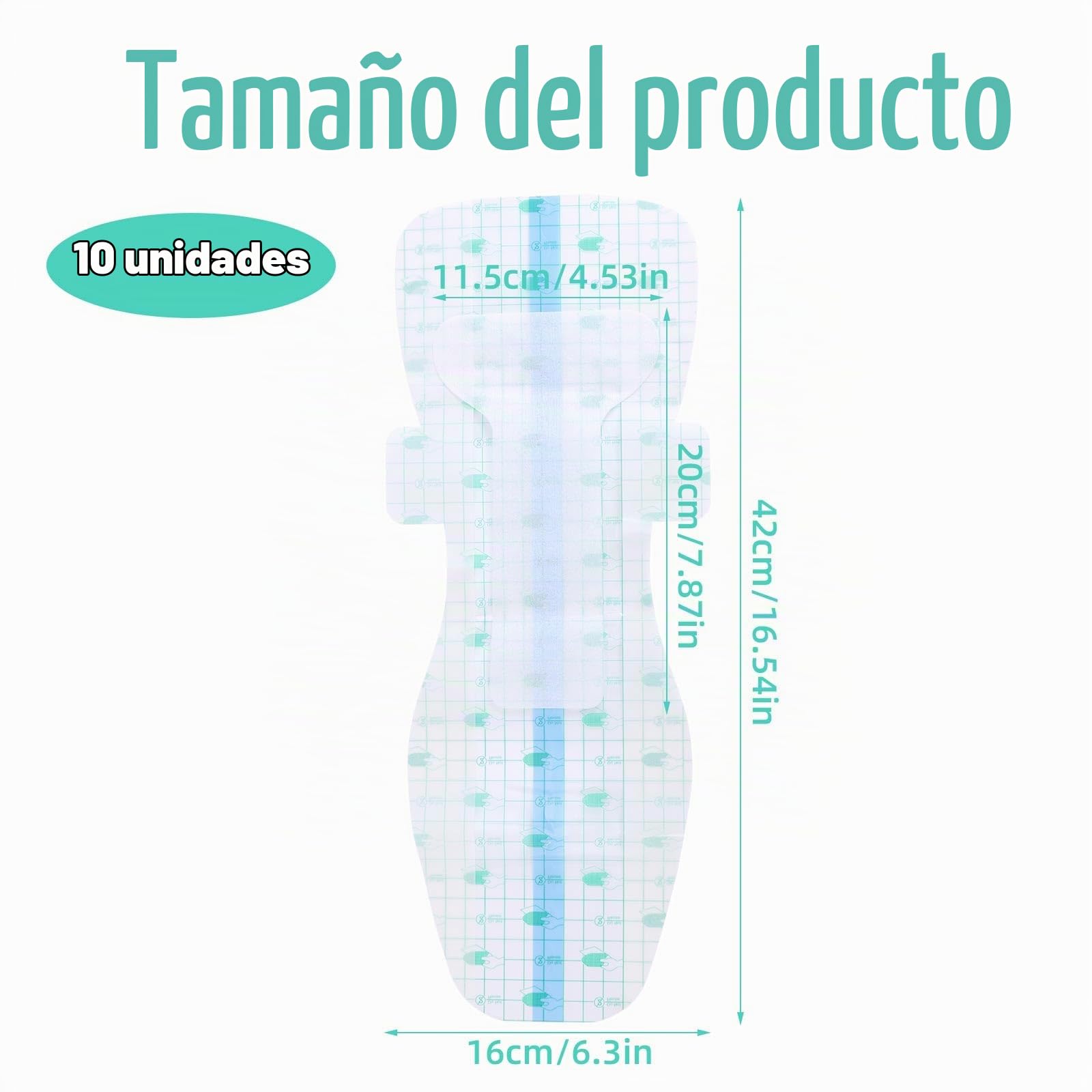 lasuroa 10 Uds Compresas Impermeables Nadar para Mujer, Parches Protectores Impermeables Privados Suaves con la Piel Compresas Nadar para Mujeres