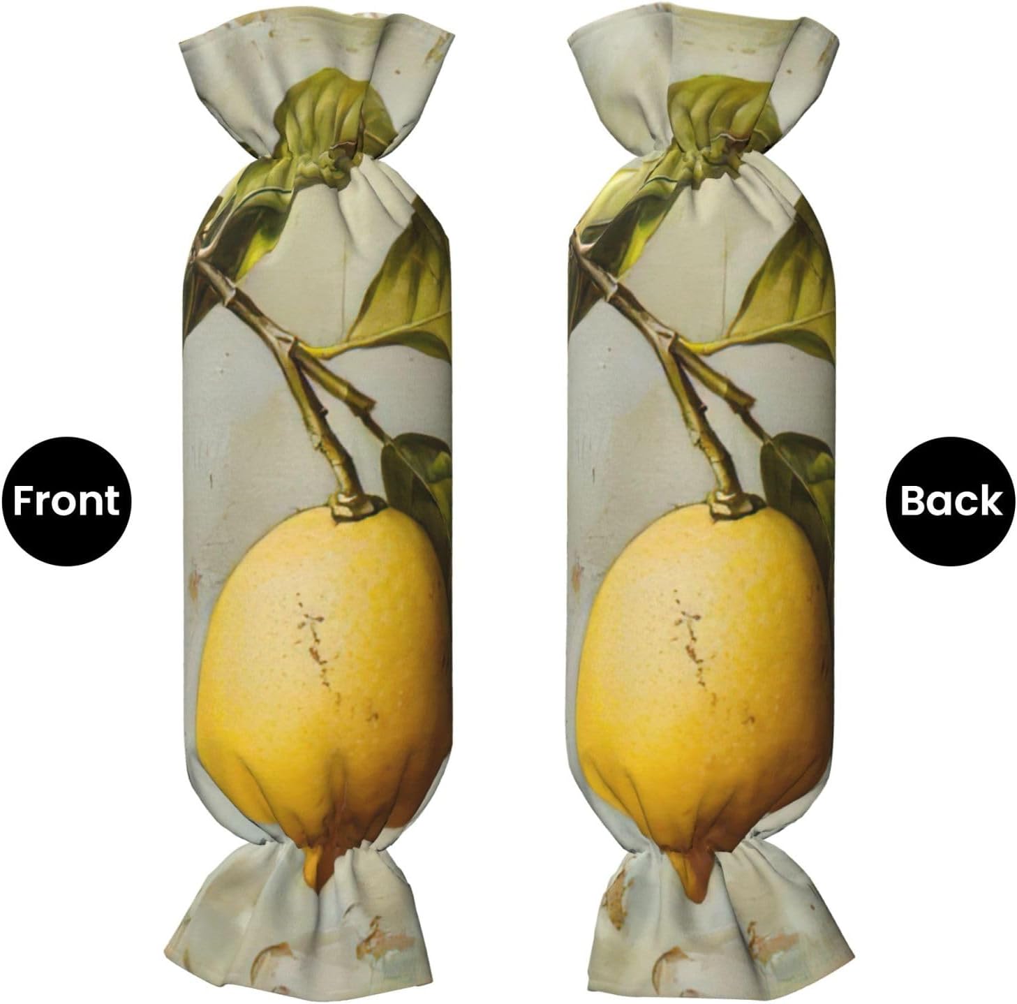 Lemon Fruit Print Candy Cylindrical Comfortable Pillow Throw Pillows Home Decor Easy Maintenance