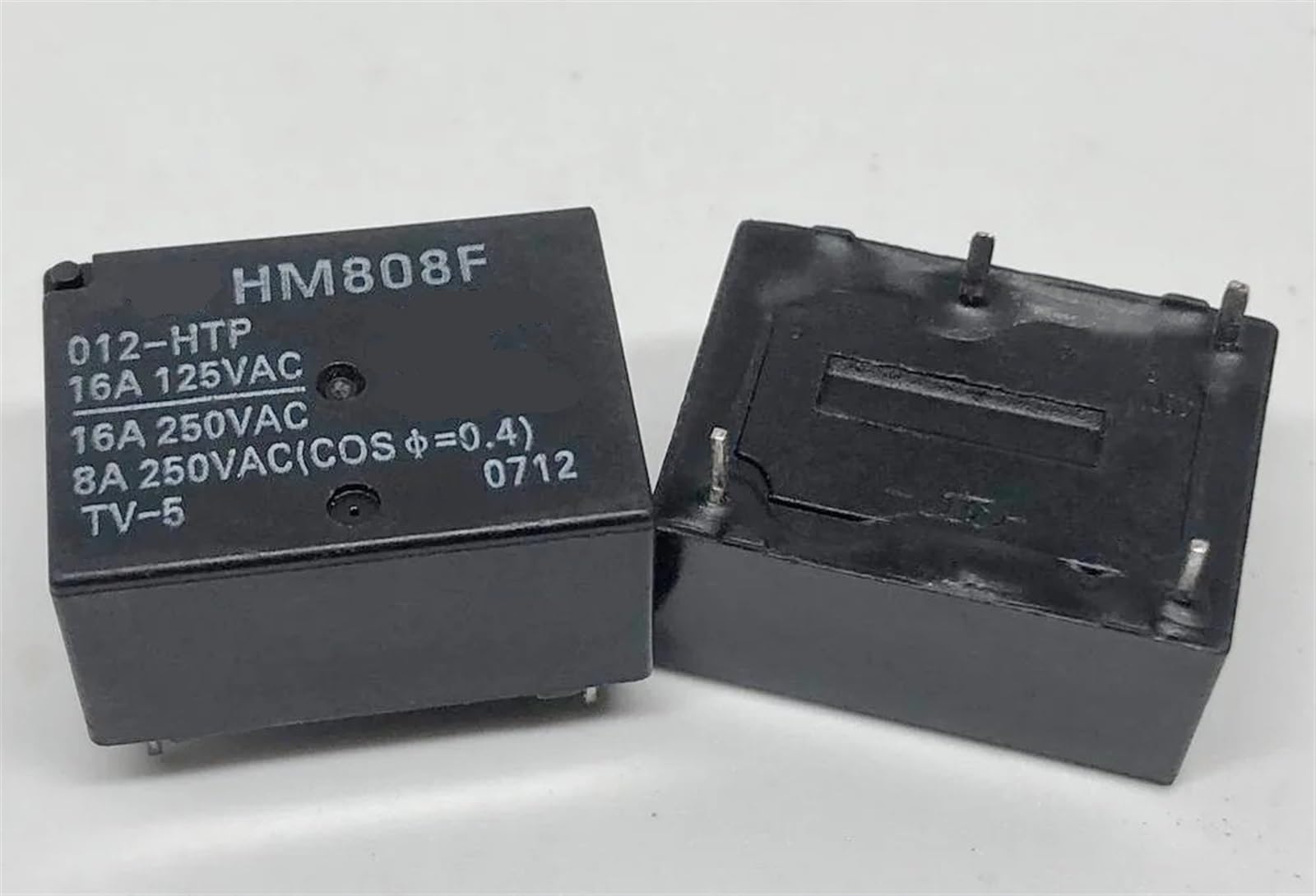 Relé 4 pines 7520-1A-12V-16A recambio HM808F 012-HSTP 5