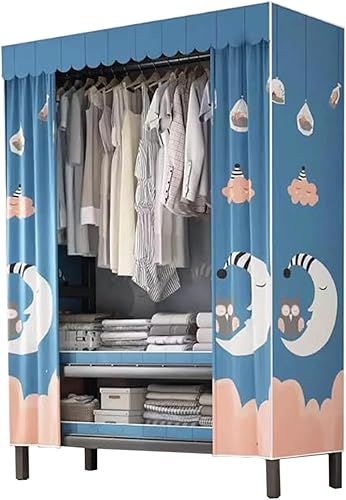 large closets Portable Wardrobe Closet with Thick Cloth Cover Clothes Closet for Bedroom Storage Closet Metal Frame Wardrobe Closet Space-saving