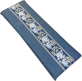 Cojin Banco Colchonetas para Cojines Exterior Jardin Interior Bancos Base Cojines Cojín Grueso para Banco, cojín para Asiento de palé Interior y Exterior,2 o 3 plazas-Azul 120×35×4cm(47×14×1.6in)