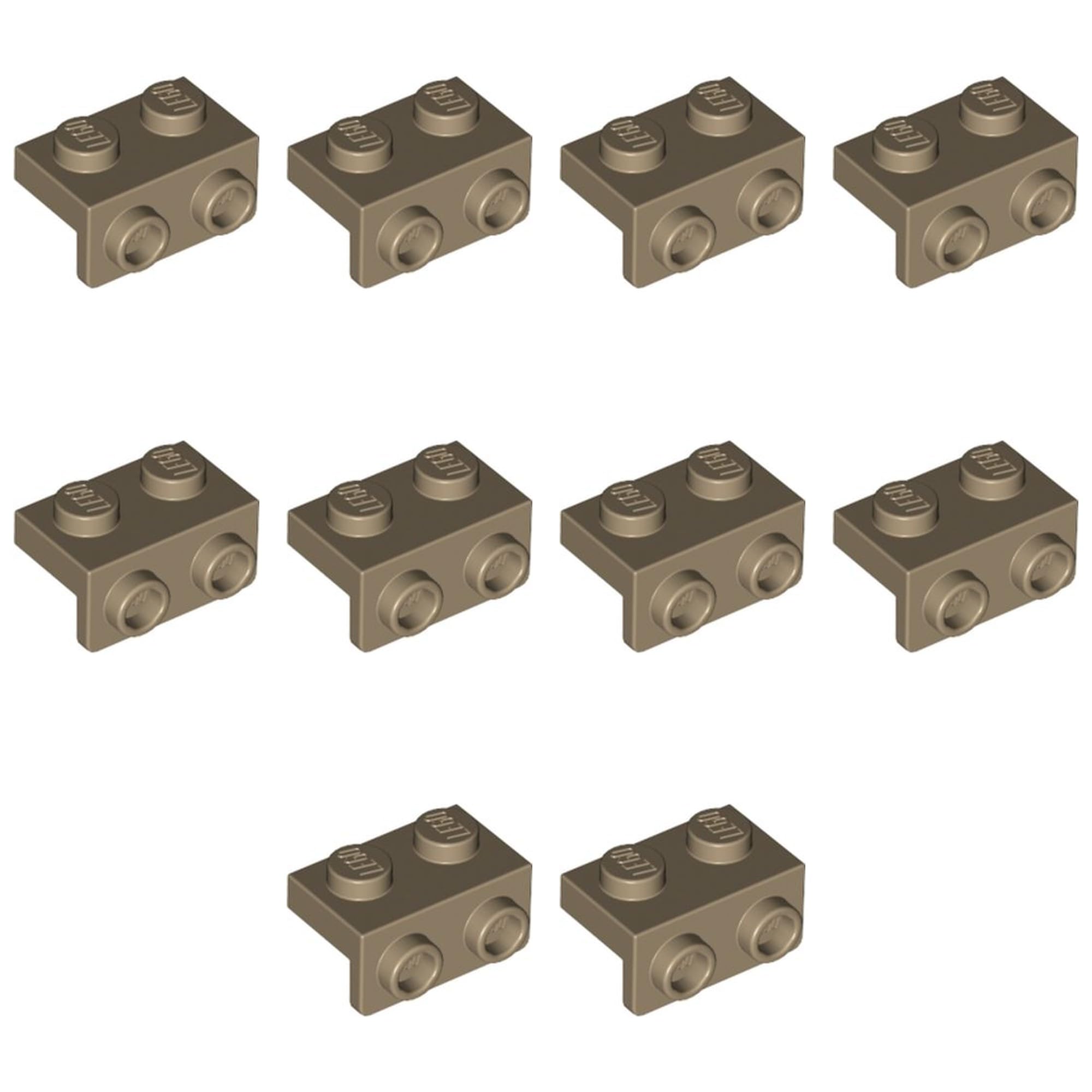 LEGO Bracket 1 x 2-1 x 2, Part 99781 (Dark Tan, 10, Bricks) โ image 1
