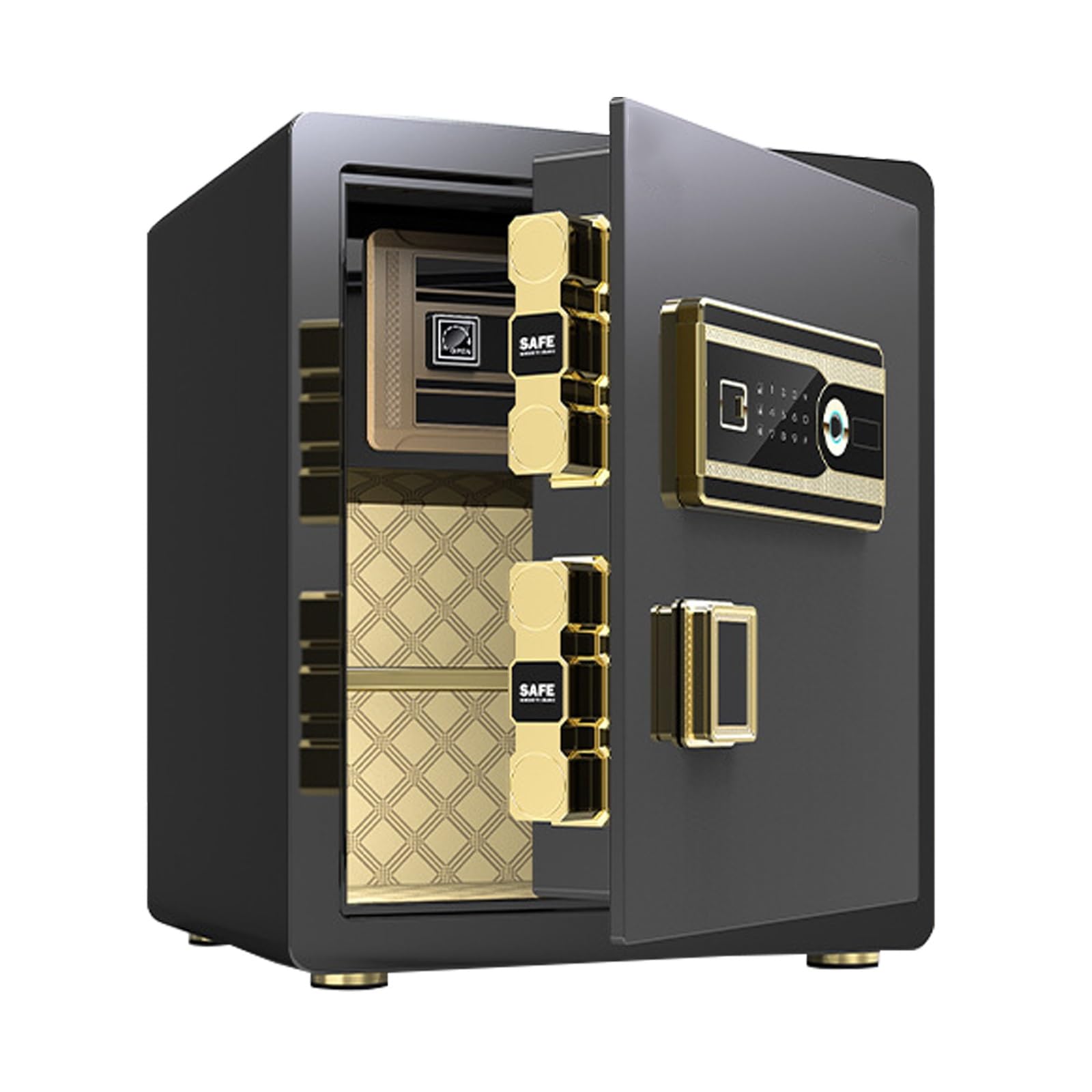IEOWY Biometric Safe - Fireproof Digital Security Box for Home, Office, Documents, Jewelry, Money, Guns, and Ammunition
