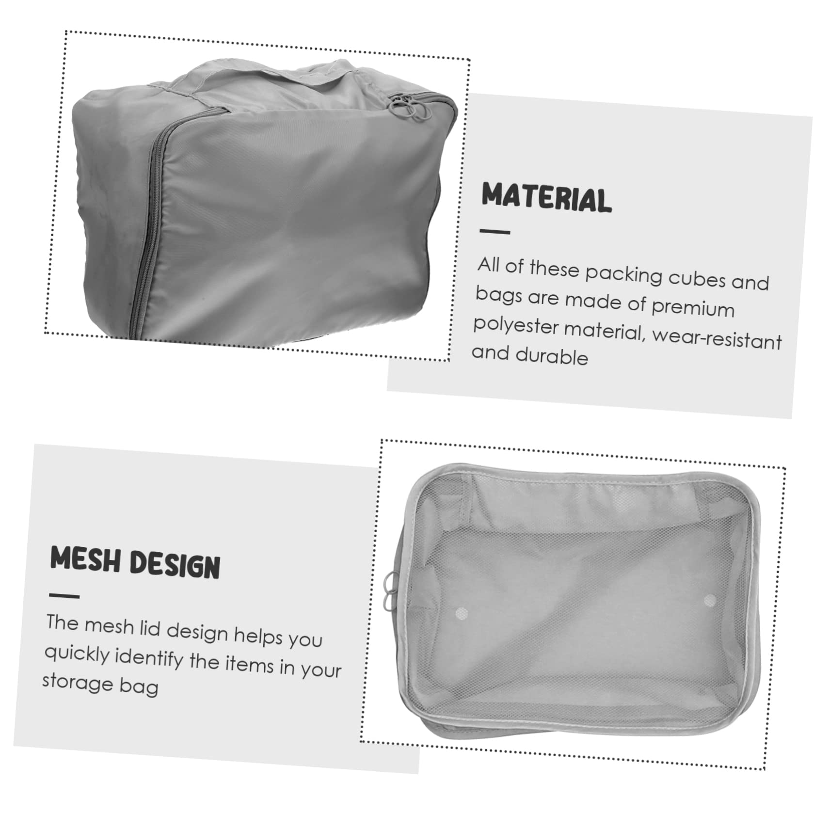 minkissy Organizer per Valigia Borse per Vestiti Scarpe e Cosmetici Set di Cubi da Viaggio Leggeri e Pieghevoli per Viaggi Familiari e Lavoro