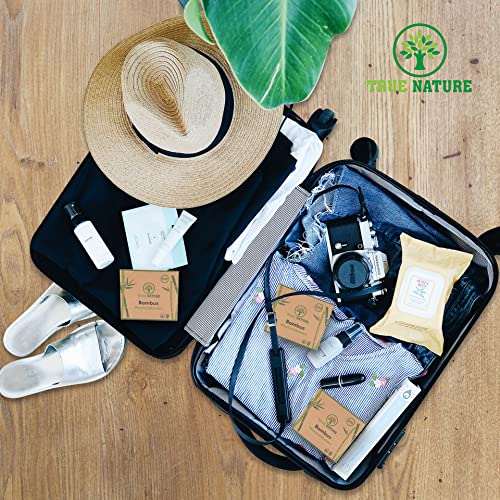 [1200] Bambus Wattestäbchen - Dermatologisch zertifiziert - Plastikfreie Ohrenstäbchen - Q Tips ohne Plastik - Cotton Buds - 100% biologisch abbaubare Ohrstäbchen - inkl. Ebook - TRUE NATURE®