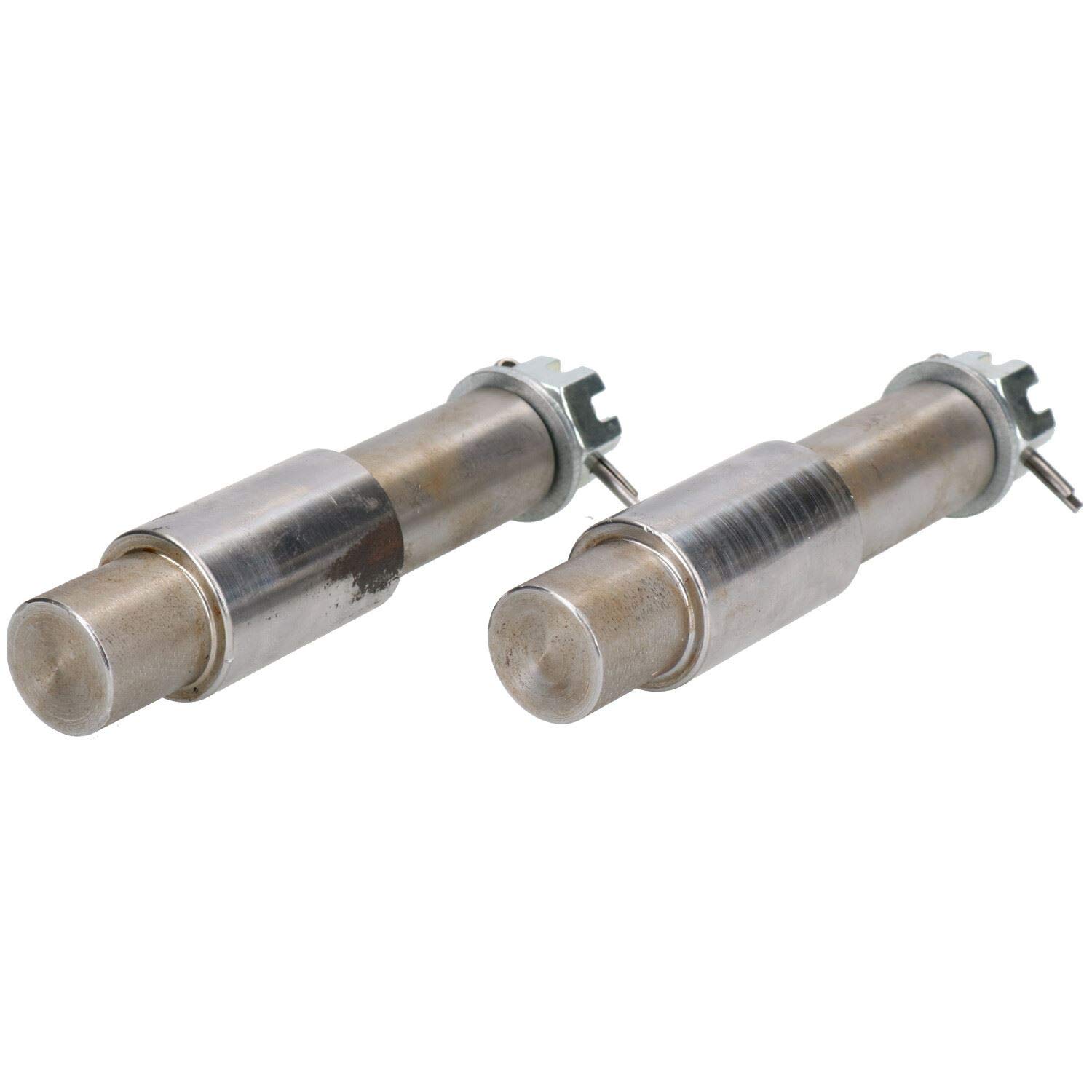 AB Tools 2 Mozzi E Assi Saldati Estesi Per Rimorchio 750kg - PCD 10,2cm Con Dadi E Coprimozzi - 4