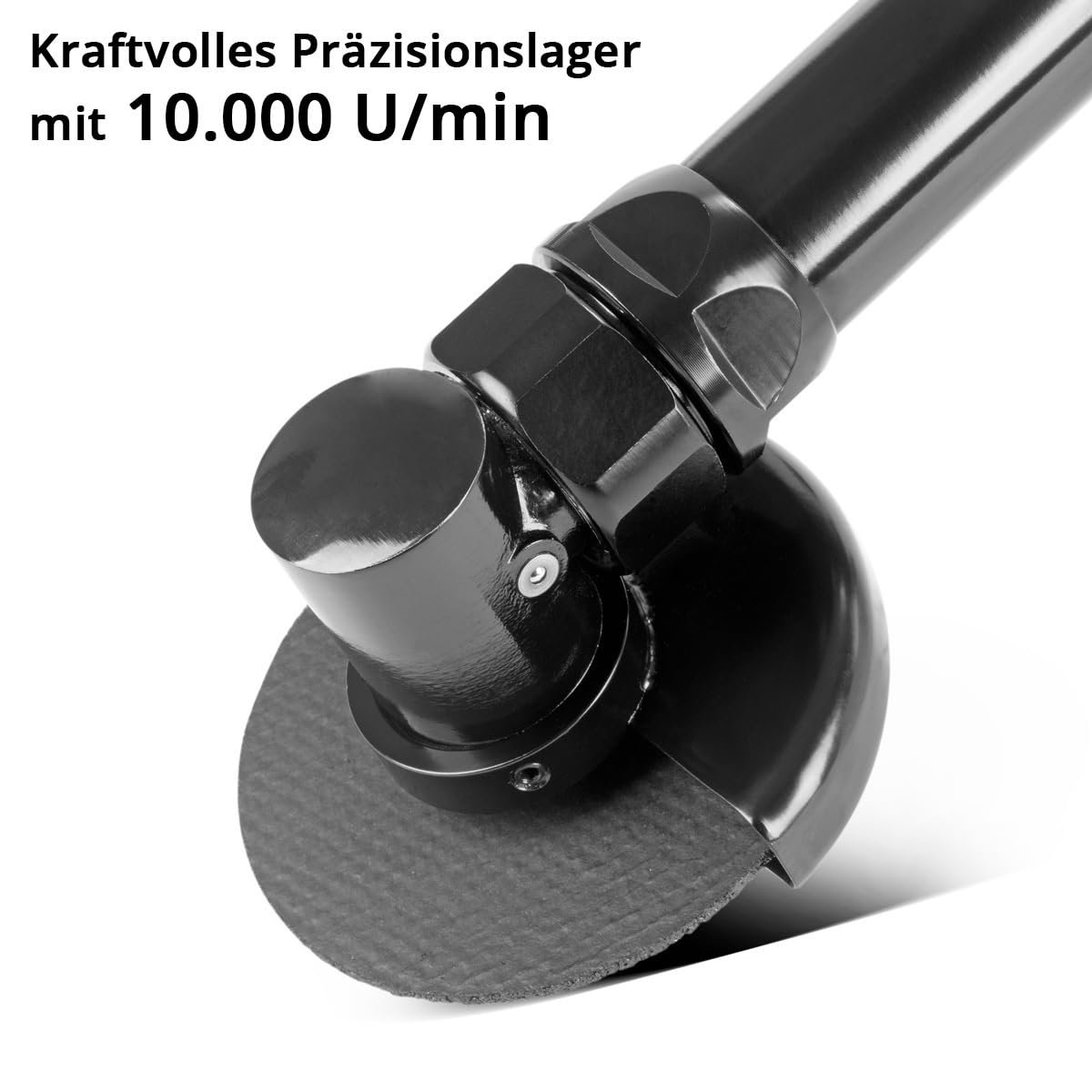 STAHLWERK Coupe-tronçonneuse à air comprimé DTS-310 ST avec 18 000 tr/min et ¼" pour disques à tronçonner de 3"/76,2 mm, meuleuse d'angle extra longue, meuleuse pneumatique, meuleuse pneumatique