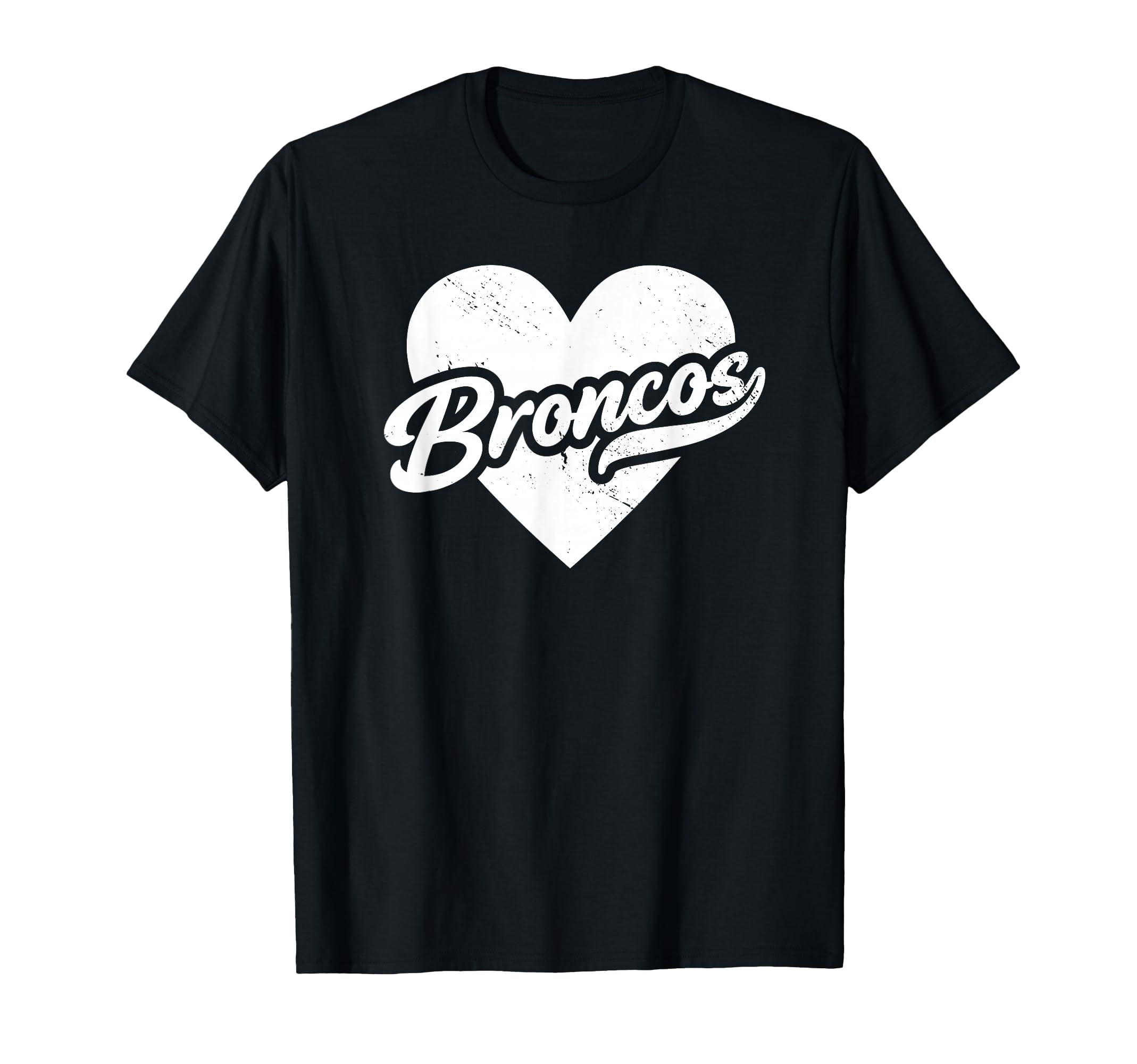 Vintage Broncos School Spirit Go Broncos Pride Love T-Shirt