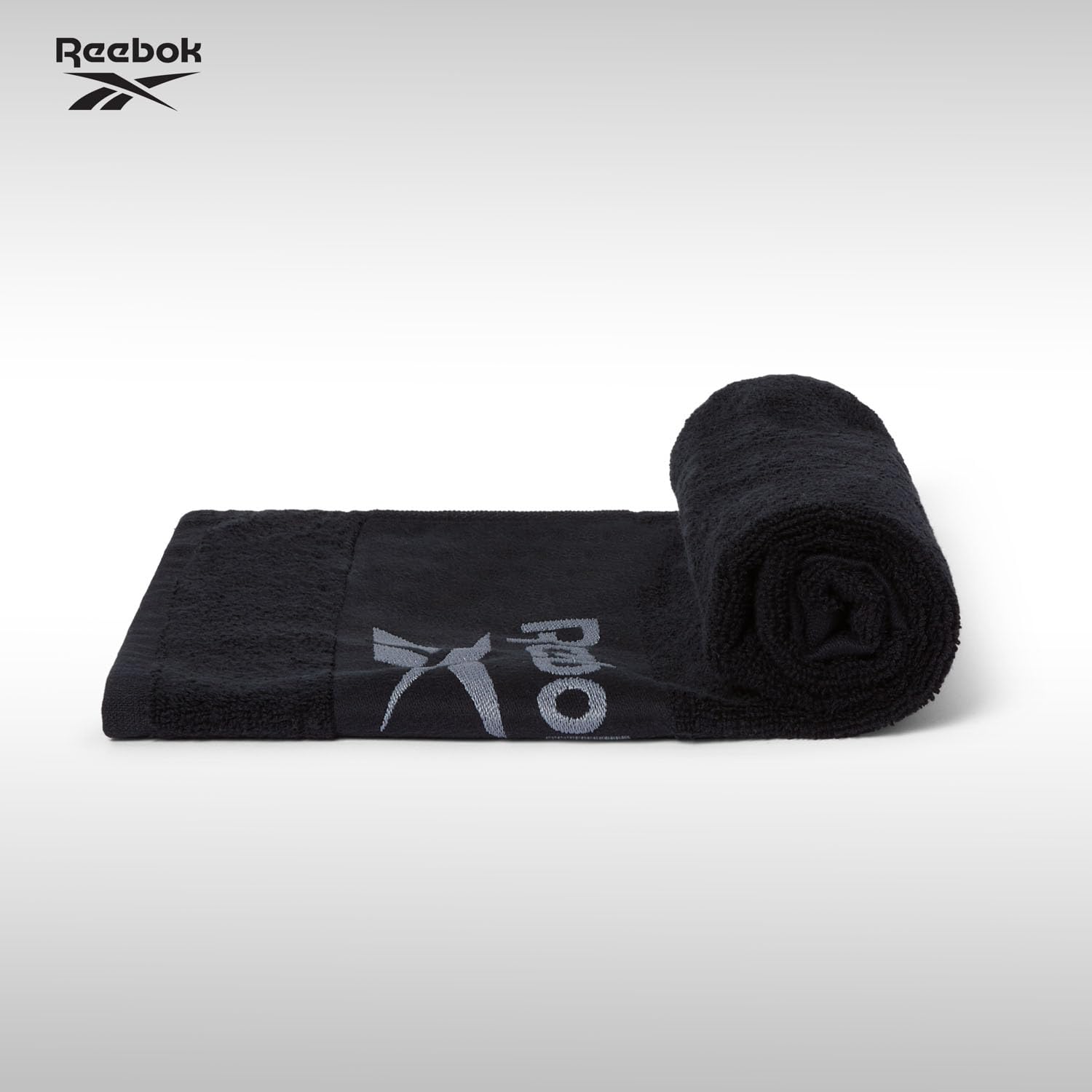 Reebok Toalla de Gimnasio Capri de Algodón 40x80 cm Negro
