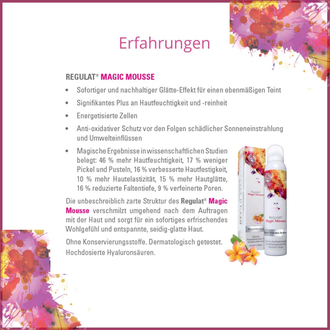 Dr. Niedermaier Regulat® Magic Mousse I Anti-Aging Gesichtspflege mit Hyaluronsäure I Hautpflege für unreine Haut, trockene Haut, fettige Haut und Mischhaut I 200ml
