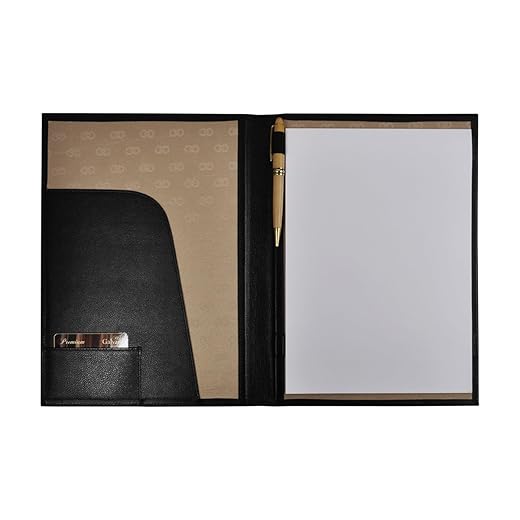 Pasta Convenção MALTA em Couro (Preto)