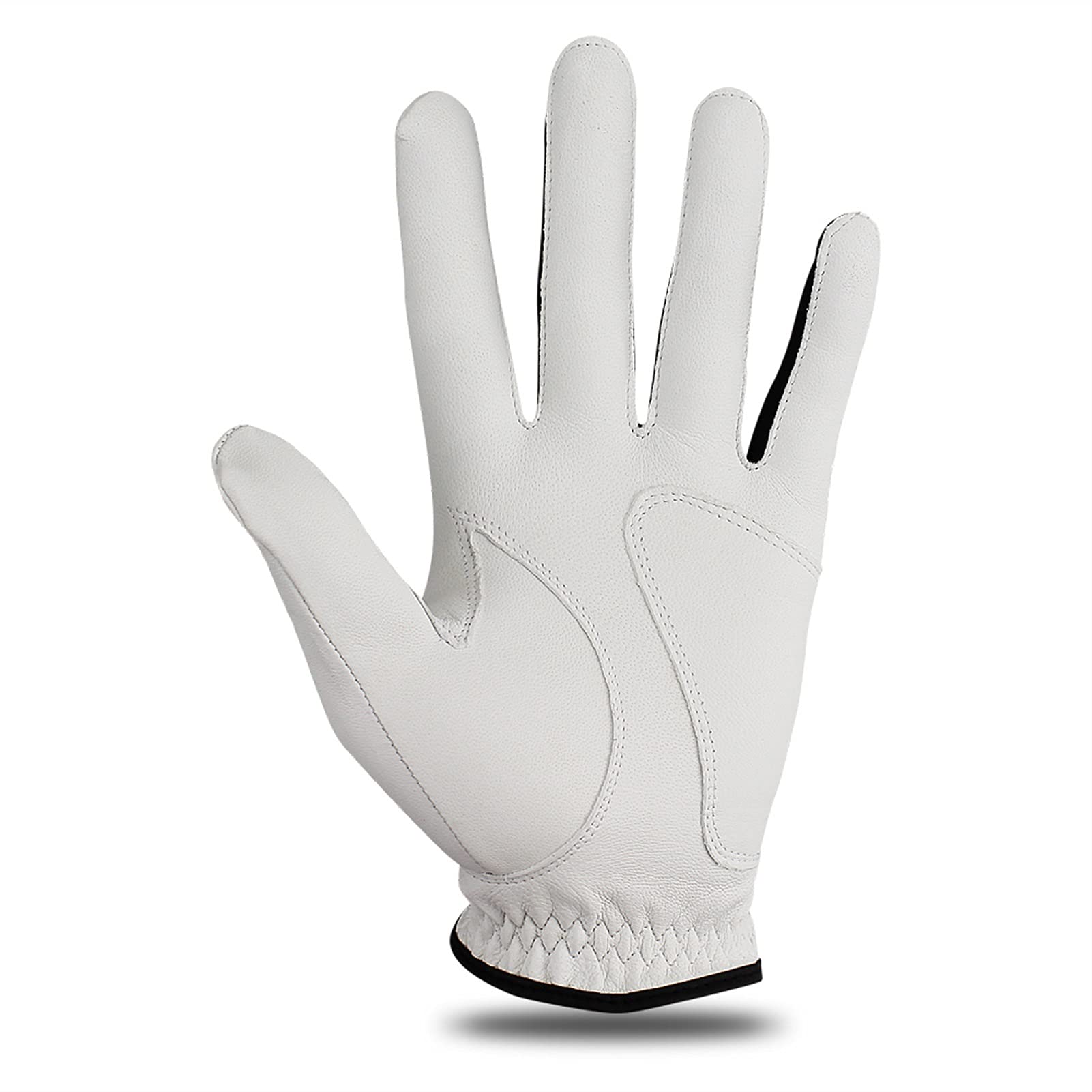 Guante Golf,Guante De Golf 3 PCS Mens Golf Glove Soft Cuero Cómodo Cómodo Izquierda Derecha Guantes de Golf Antideslizantes para Hombres