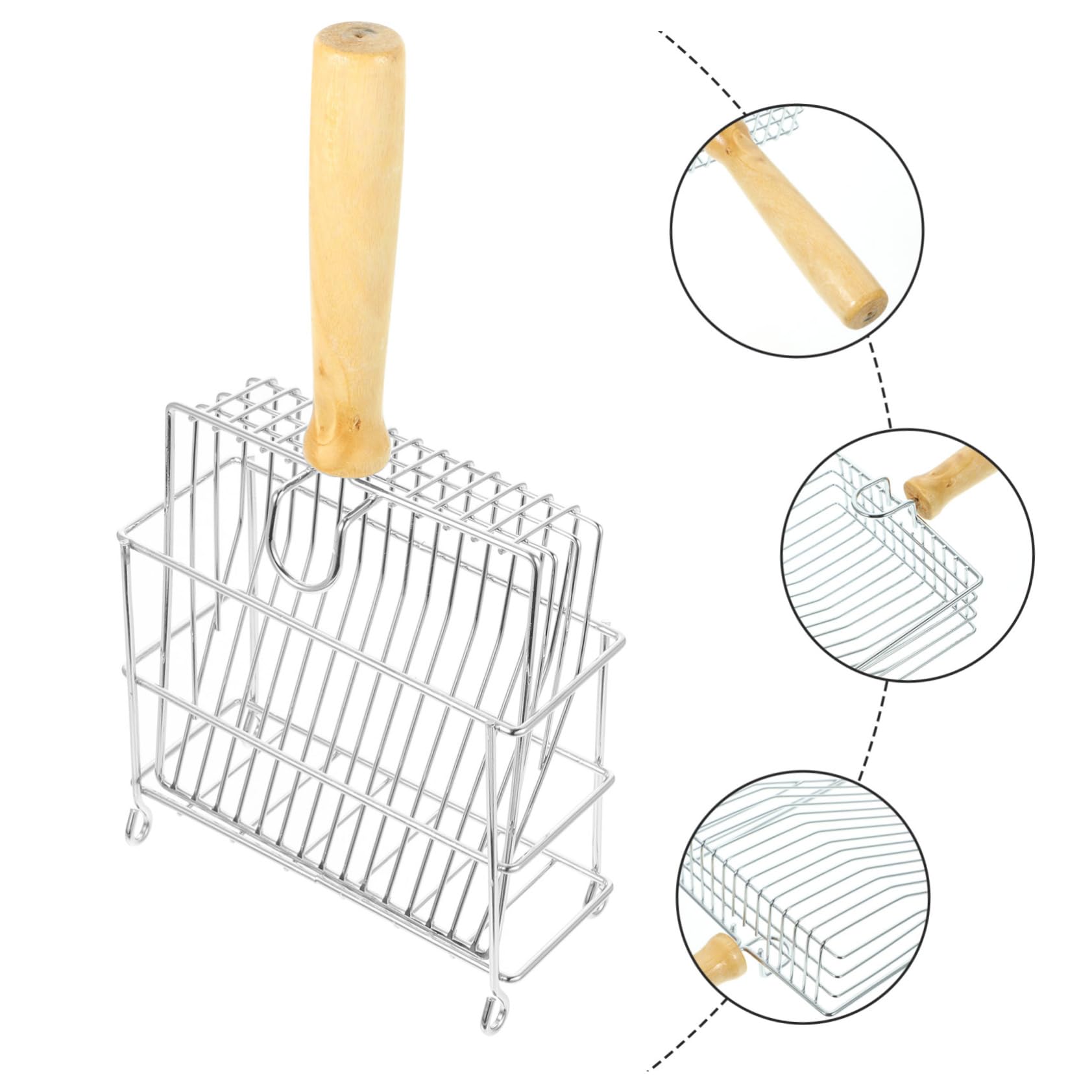 Pala para Arena de Gato, Pala ergonómica for Arena de Gatos y Reptiles, Reutilizable for Mascotas