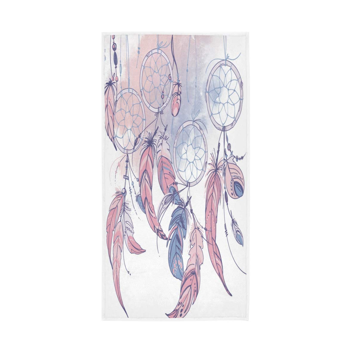 HUYGD Hand Towels Cotton Dream Catcher Sweet Soft Towel Multipurpose Bathroom Beach Towel for Home Kitchen Swim Spa Gym, 30x15 inch