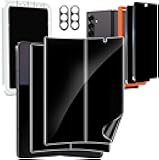 Milomdoi 6 in 1 Privacy Screen Protector for Samsung Galaxy Z Fold 7, 2 Pack Inside Anti-Spy Film with 2Pack Front Tempered Glass + 2 Pacs Camera Lens Protector Accessories