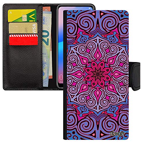 Housse Xiaomi Redmi Note 8 Pro en cuir texturé au motif mandala oriental