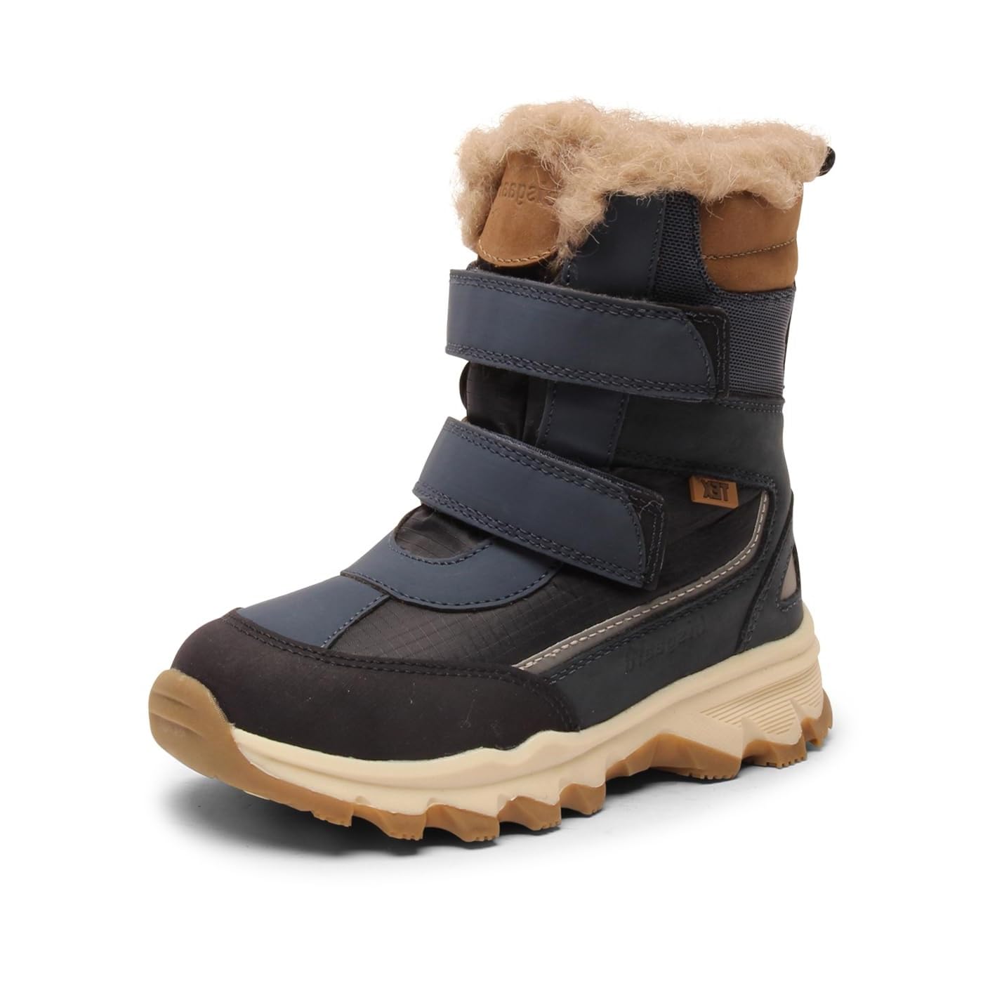 Bisgaard Unisex Children's Eddie Tex Fashion Boot, Blue combination, 3.5 UK