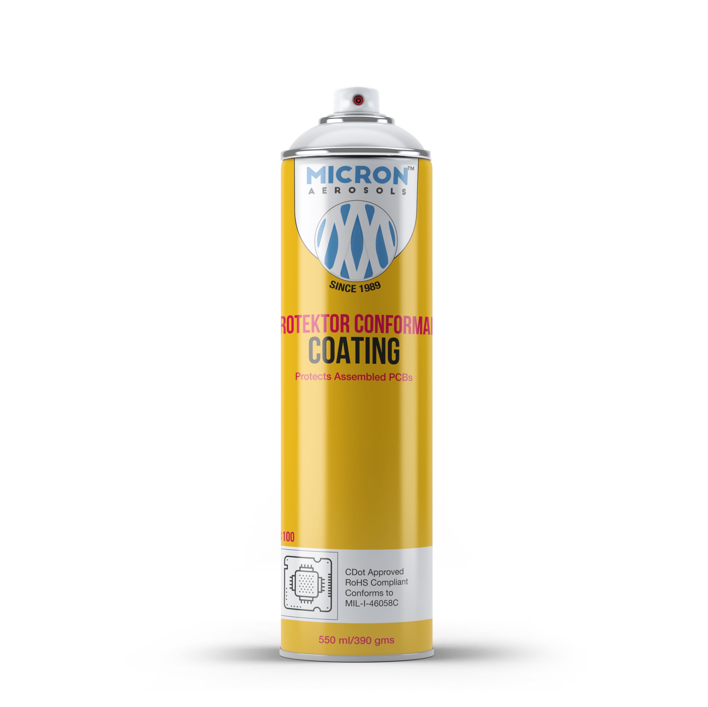 Protektor® Conformal Coating | Micron Aerosols® | 550ml | Insulation from Dust, Temperature, Moisture