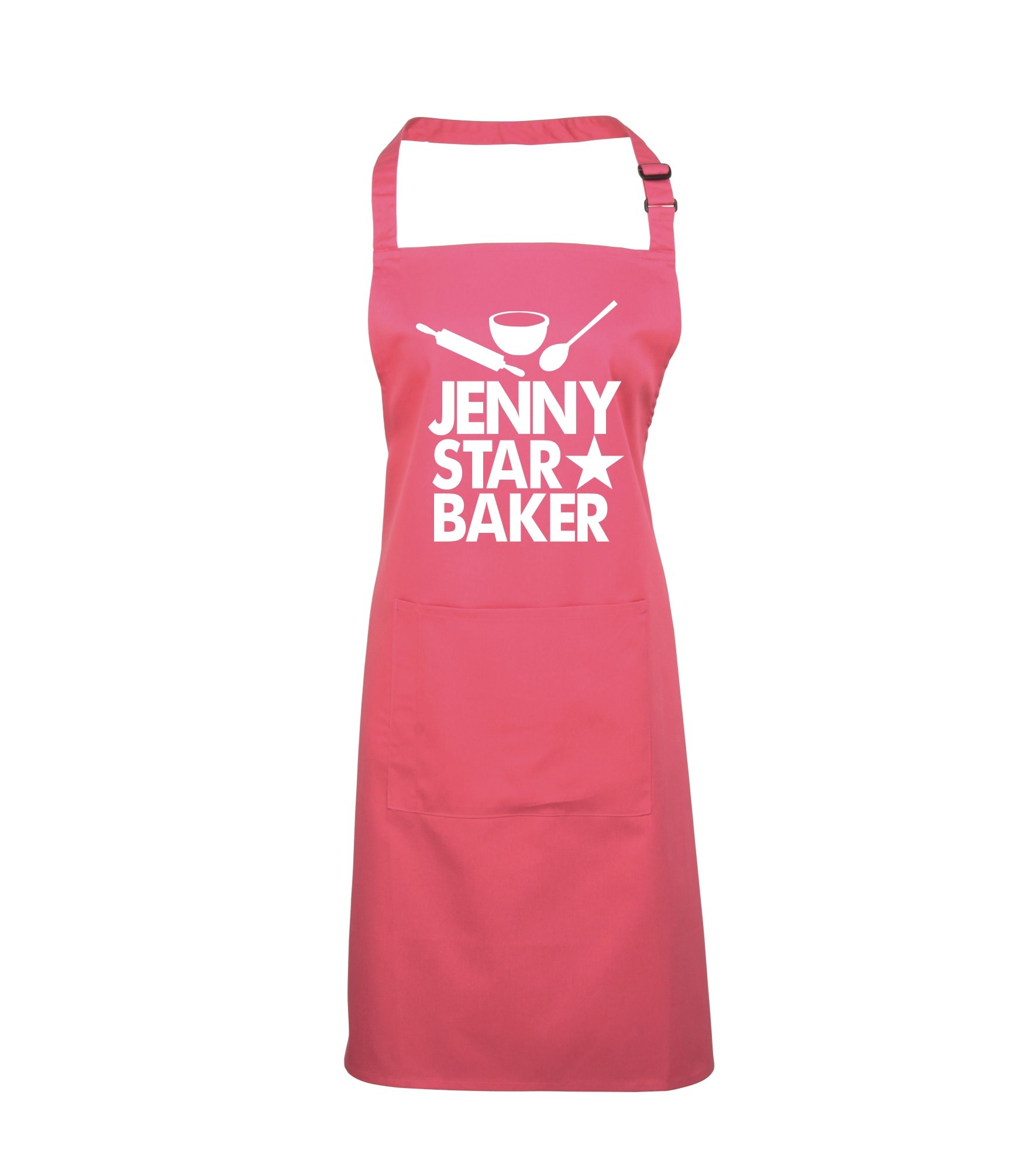 Edward Sinclair Fuchsia | Personalised | Star Baker | | Cooking | Baking | Apron