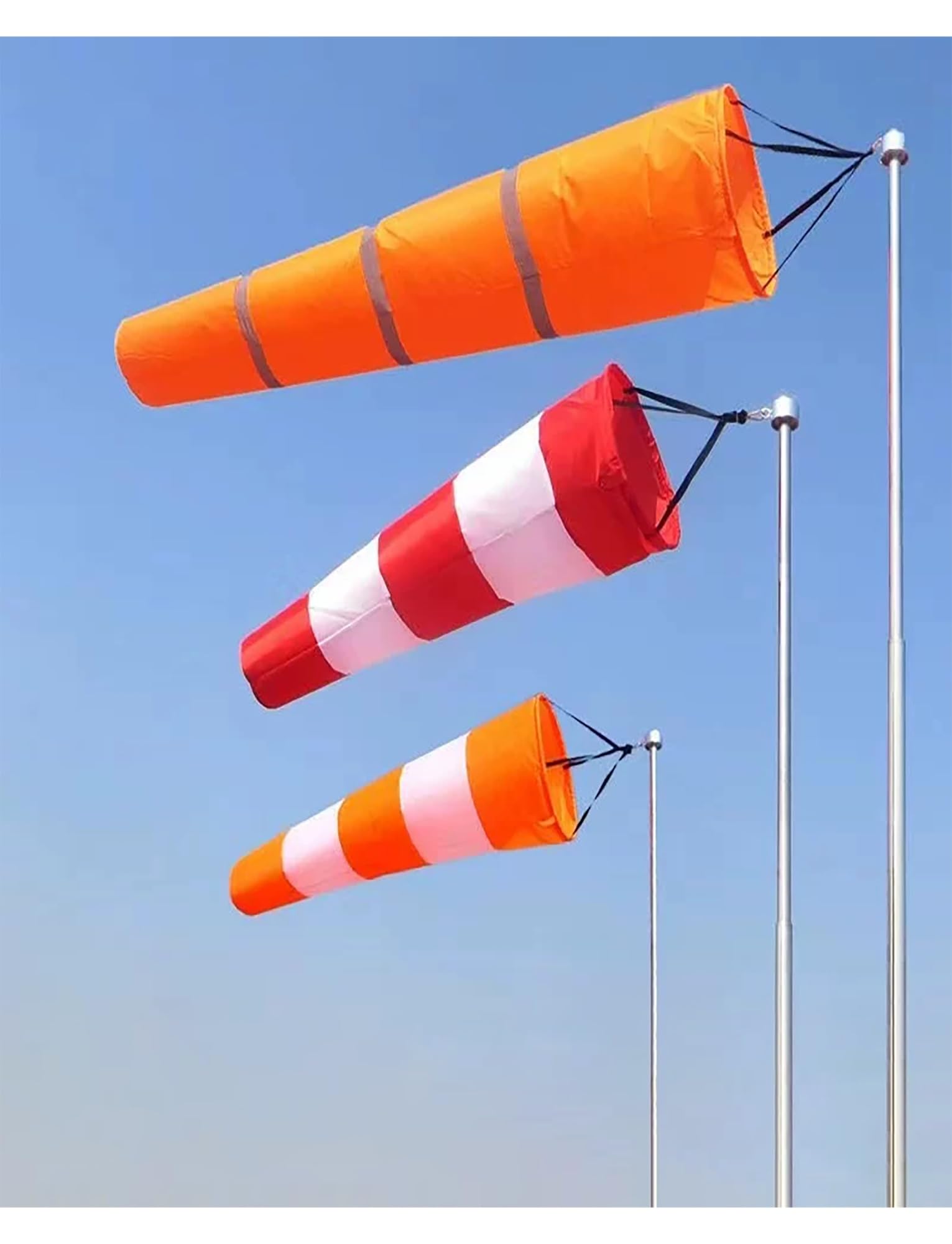 Vane Skarpety przeciwwiatrowe, wytrzymałe, outdoorowe, ze stali nierdzewnej, pogrubiona, wodoodporna, fluorescencyjna, odblaskowa, wiatrowa, na pola naftowe, rośliny chemiczne (czerwona, L, 100 cm)