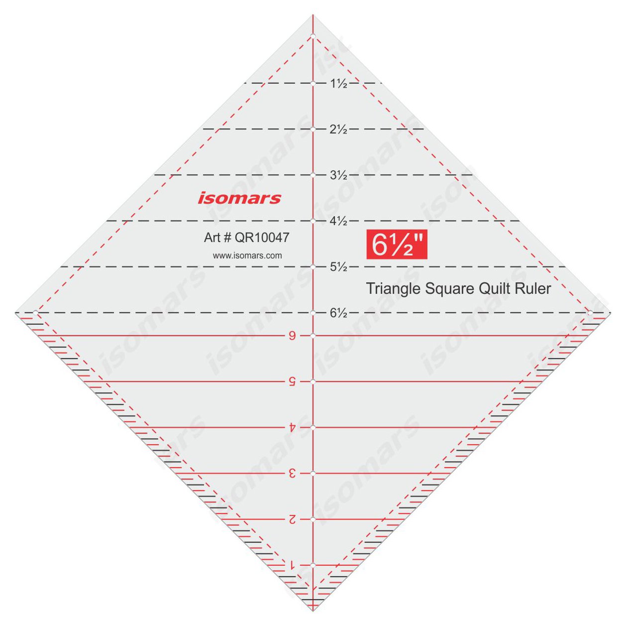 Isomars Triangular Square Quilt Ruler-image-43