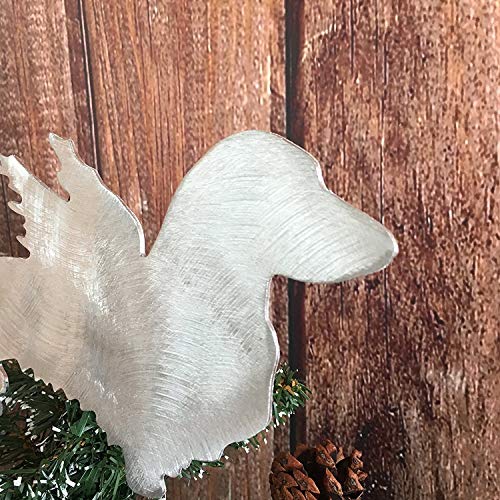 Dachshund Long Hair, Angel, Dog Christmas Tree Topper, Wreath Decoration, Holiday Decoration, Aluminum #TOP3