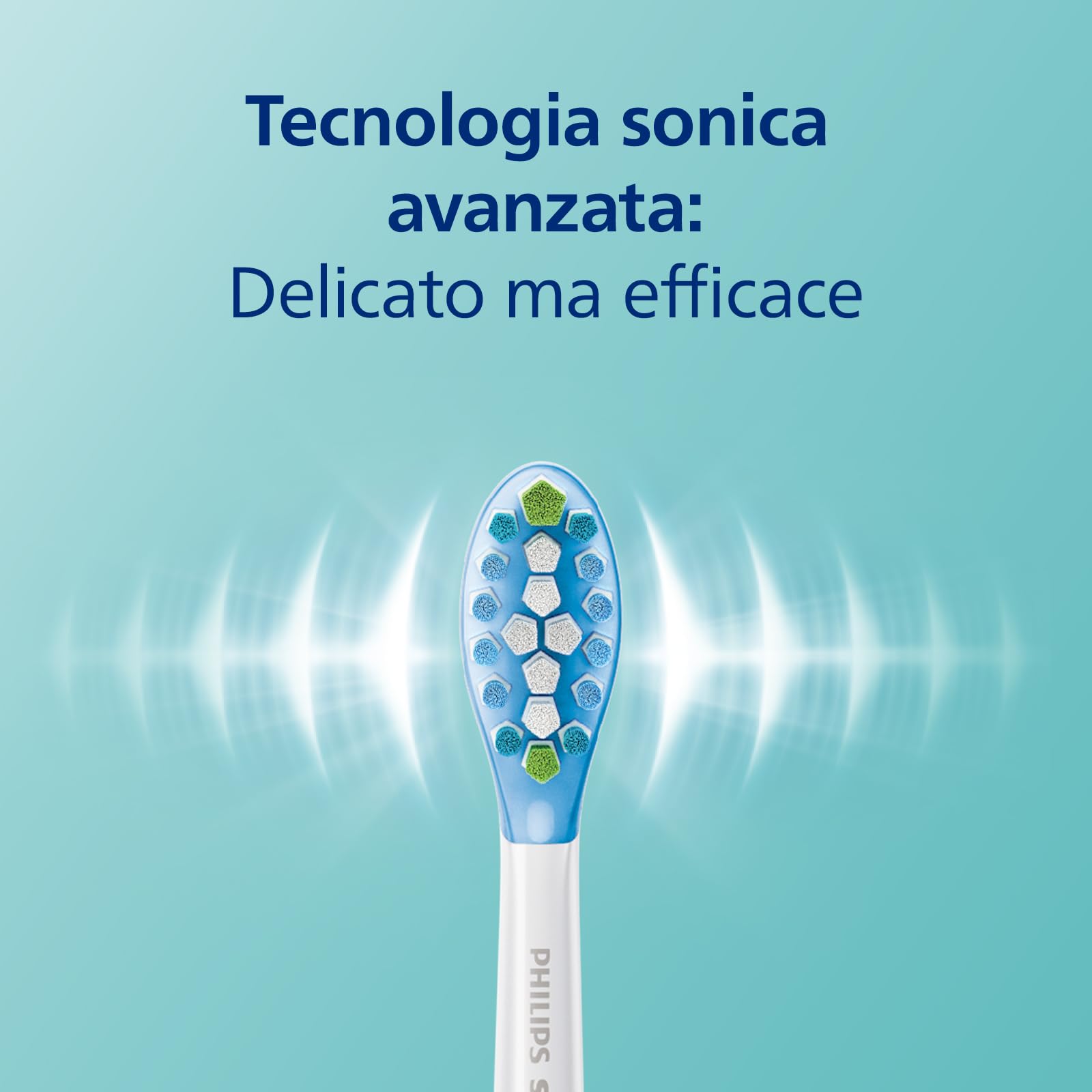 Philips Sonicare ExpertClean 7500 spazzolino elettrico, spazzolino sonico con app, sensore di pressione, custodia da viaggio, bianco-oro, modello HX9691/02