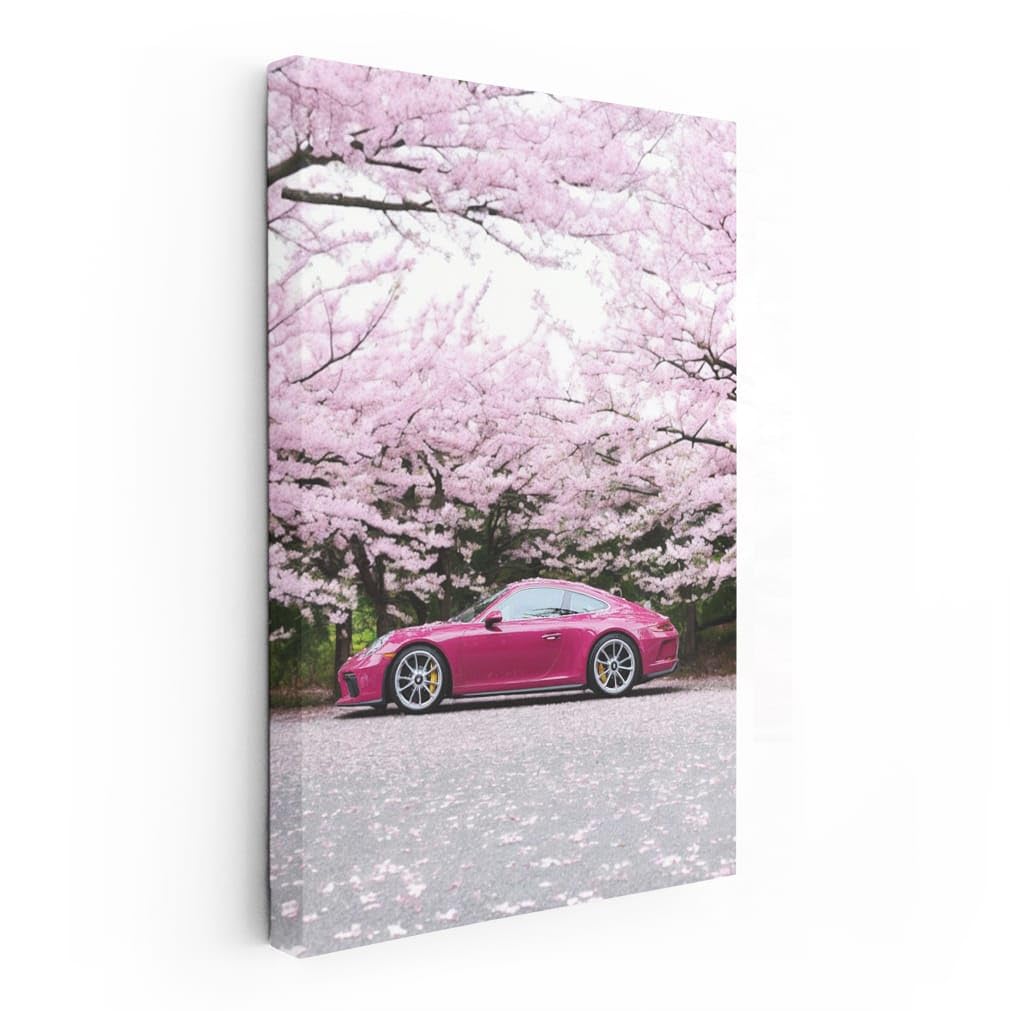 ★さくらページ★ Amazon.com: Wall Art Porsche 911 Pink In Sakura Painting [Canvas