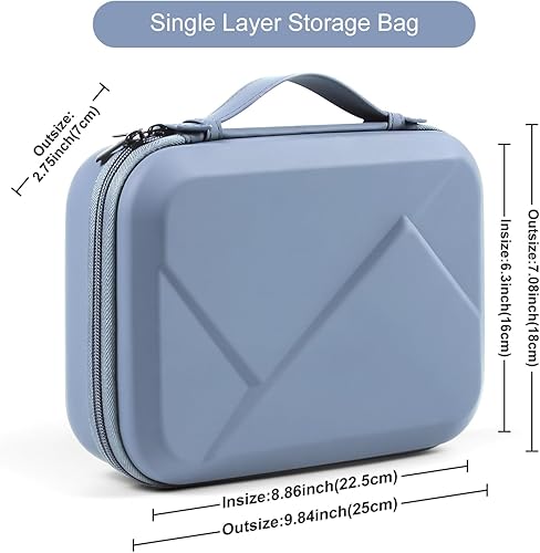 Miniatura 5 de Estuche de almacenamiento de accesorios electrónicos de EVA, bolsa de almacenamiento grande a prueba de golpes impermeable para organizador de