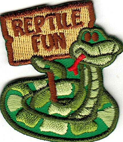 REPTILE FUN Iron On Patch Gator Reptiles Crocidile