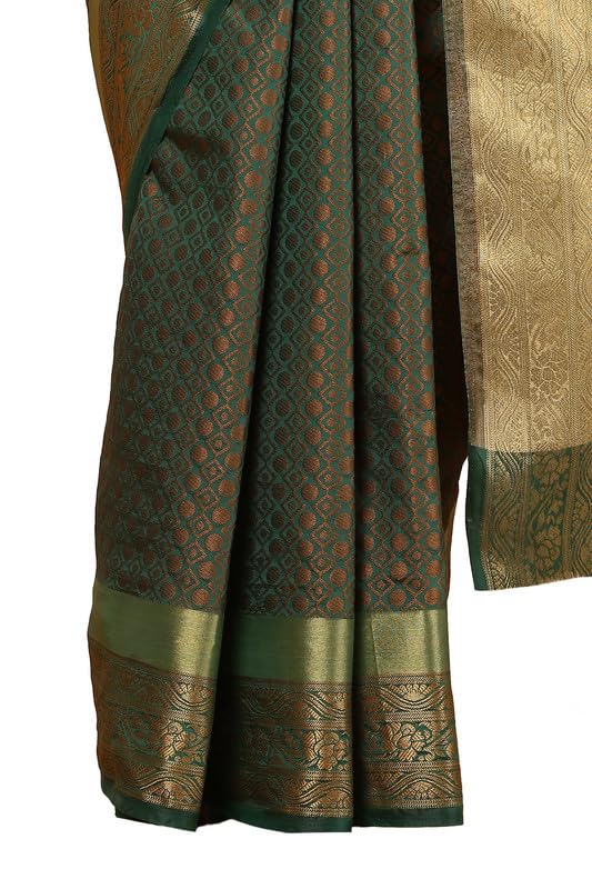 Image of Soch Womens Geometric Woven Design Jacquard Weave Art Silk Saree