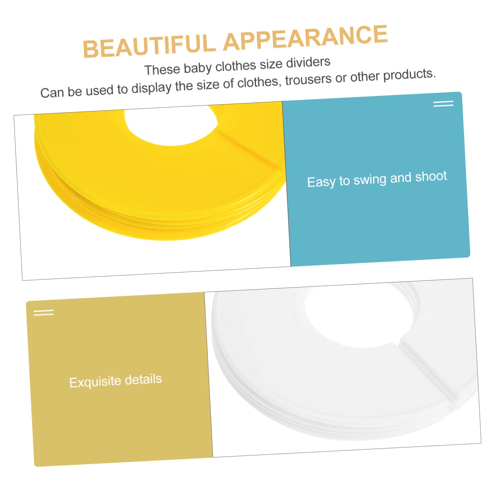 Cabilock 12Pcs Closet Dividers Round Organizers for Efficient Clothing Storage Unisex Design for Parents Nursery Essentials and Lightweight