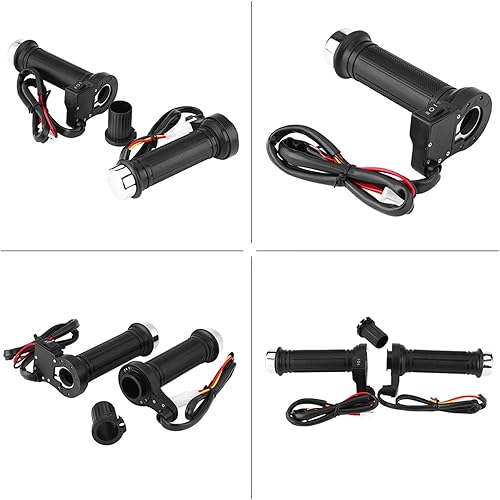 Miniatura 3 de EVGATSAUTO Empuñaduras eléctricas calientes, 1 par de 0.866 in (78 pulgadas) para motocicleta universal calentada caliente empuñaduras de mano