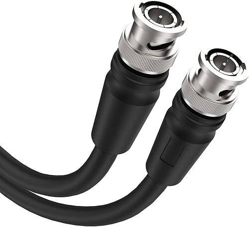 Dbilida Cable SDI 12G de 50 pies, 4K 60Hz RG11 SDI Cable de video SDI 75ohm Cable BNC 16AWG compatible con 6G3G-SDIHD-SDI para cámara de seguridad