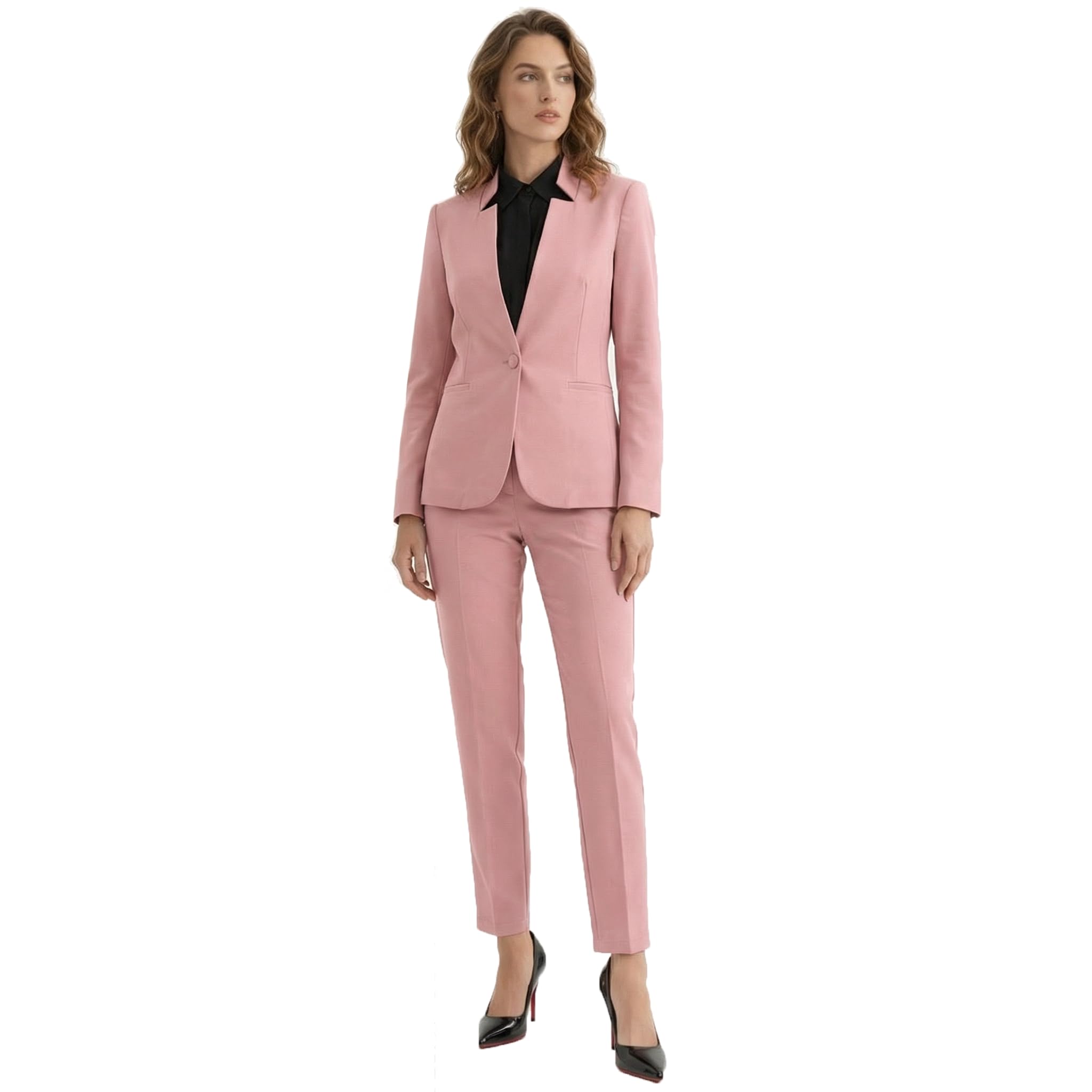 Traje de Mujer Elegante con Chaqueta y Pantalón – Conjunto Formal para Oficina, Eventos y Negocios – Tailleur Mujer Ajustado y Cómodo