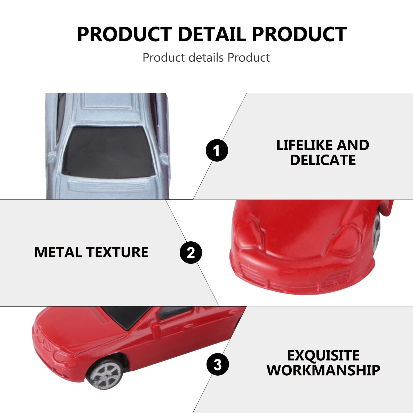 GALPADA Modelos de Coche 1: 75 de Plástico, 50 Piezas para Niños | Miniaturas Realistas y Delicadas, Ligeras y Portátiles, para Diseño y Juego