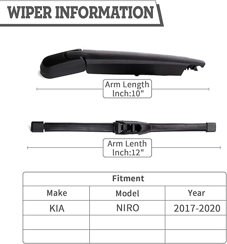 Vista 124 de Juego de tuercas de repuesto para limpiaparabrisas trasero para Jaguar F-PACE 2017-2022, conjunto de accesorios de cubierta del limpiaparabrisas