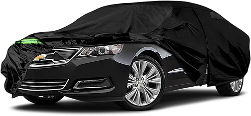 Funda impermeable para automóvil compatible con Chevrolet Impala SSLSLT 2000-2020 420D para todo tipo de clima, con puerta con cremallera para