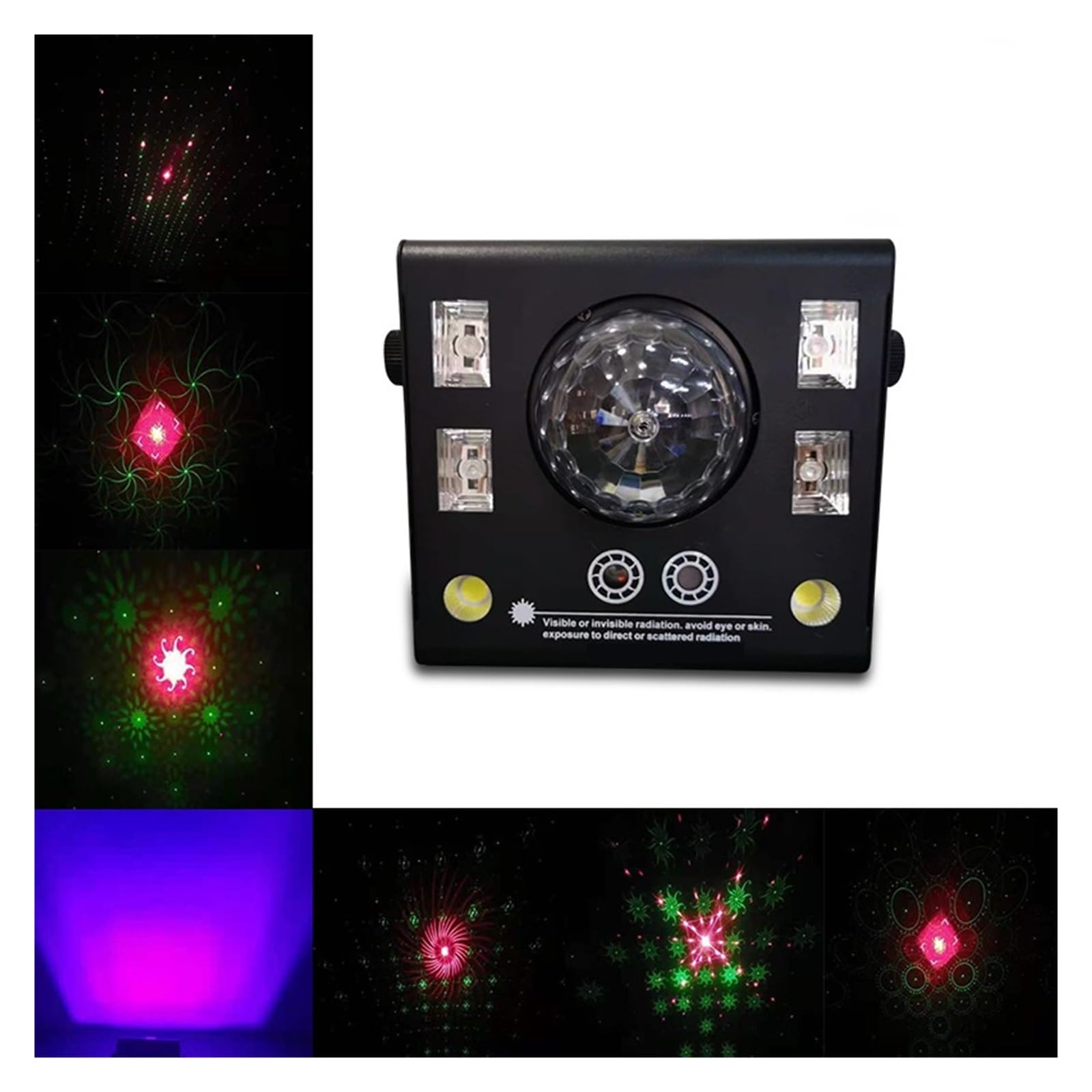 Oświetlenie na imprezę 50W 4w1 kontroler stroboskop magiczna kula UV czarny efekt oświetlenia scenicznego dla DJ Disco Holiday Wedding Bar KTV Na imprezy i do klubów
