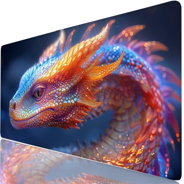 Sous main bureau motif dragon XL pour sublimer votre espace de travail