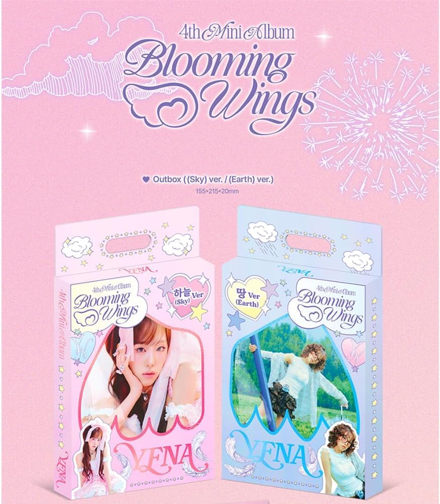 Yena - [BLOOMING WINGS] 4th mini album (zestaw 2 szt.) + dodatkowe karty fotograficzne