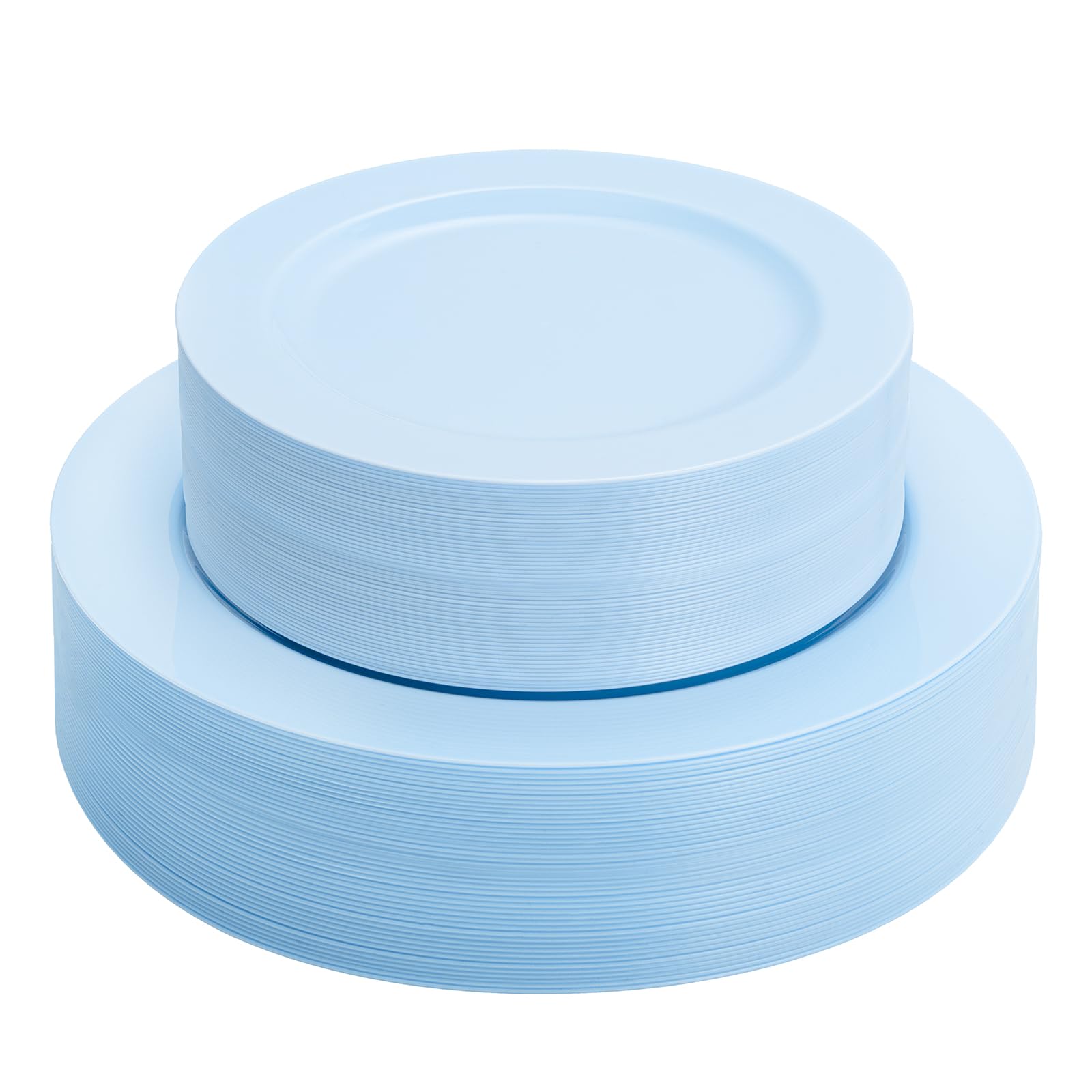 White Disposable Plates - 60 Pack for Parties & Weddings -14