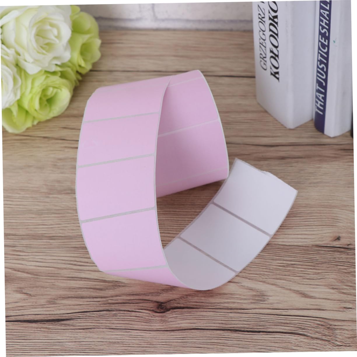 Etiquetas Térmicas Rosas 60x40mm, 2 Rollos para Envío
