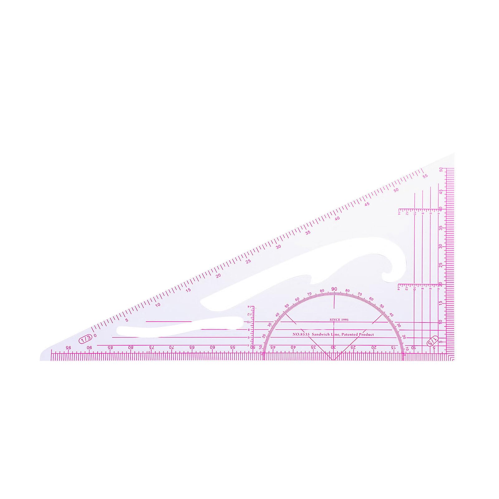 General Sewing Ruler with Clear Marking Quilting Ruler Measurement Tool Upgrades for Fabric & Paper Cutting Quilting